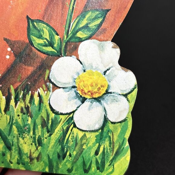 VINTAGE HALLOWEEN 15"X 10" CARD BOARD PUMPKIN DIE CUT OUT HALLOWEEN DECOR - Picture 7 of 7